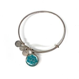 Alex and Ani "It Is What It Is" Blue Color Infusion Bangle Rare 2017